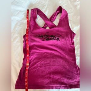Women’s Harley Davidson pink cross back tank top size medium